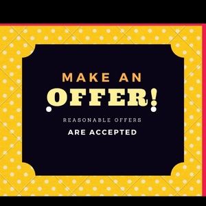 All reasonable offers accepted!